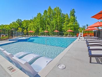 Swimming pool with shallow sunning shelf